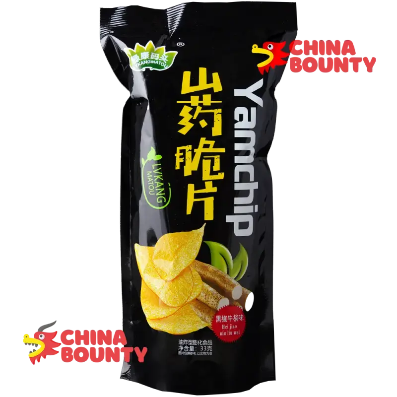 Чипсы Yamchip со вкусом стейка и чёрного перца